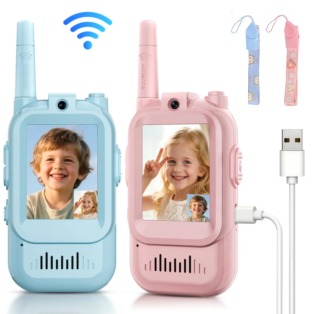 Travel Accessories Toddler - 2PCS Video Walkie Talkies voor kinderen