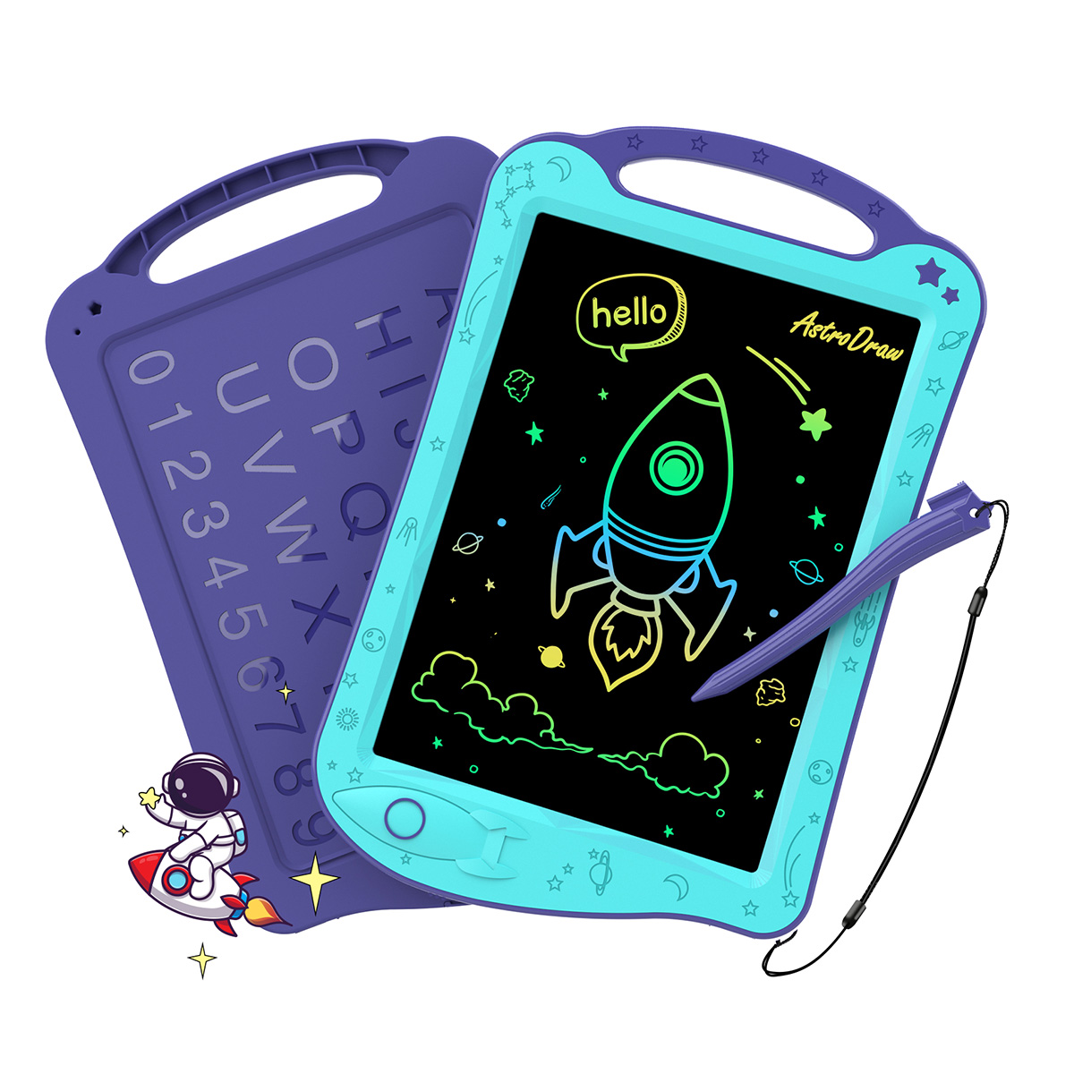 Travel Accessories Toddler - AstroDraw Gekleurde tekentablet voor kinderen Reisactiviteiten