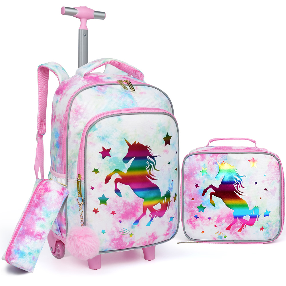 Travel Accessories Toddler - 3-delige kinderreiskoffer, bagagekoffer, schooltas met wielen,