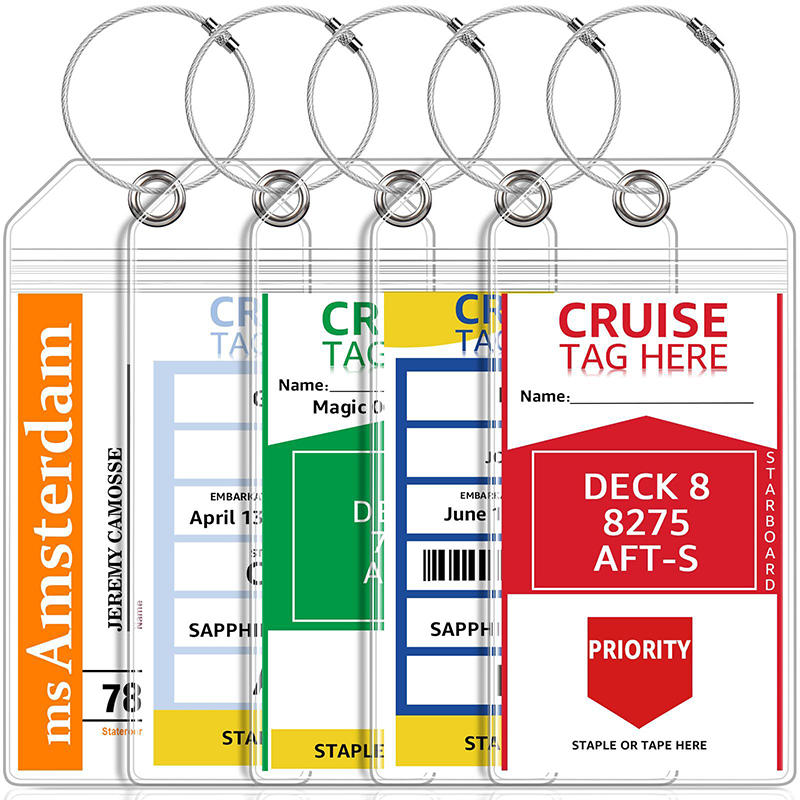 Travel Accessories On Plane - 5 stks/set Cruise-bagagelabels Waterdichte transparante labels