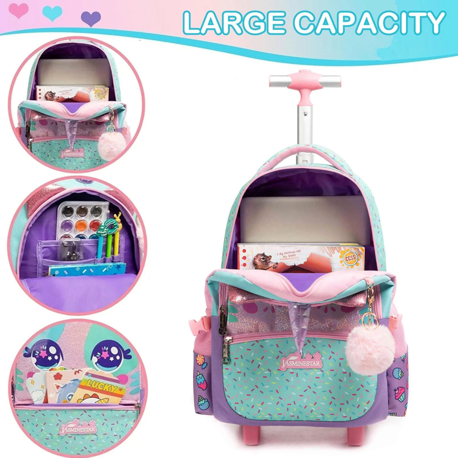 3 STKS Leuke Rollende Rugzak v - Travel Accessories Toddler recensie en prijs