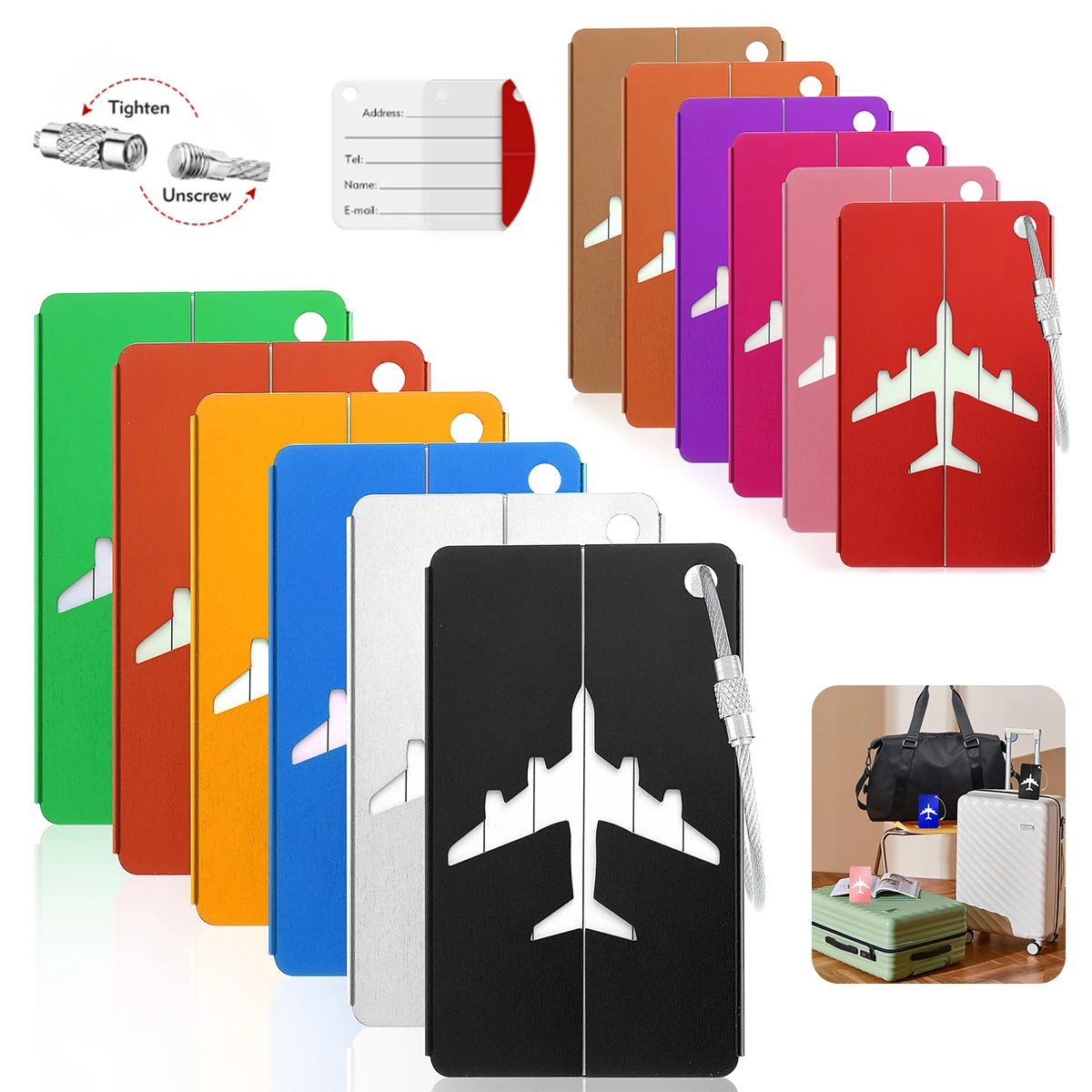 Aluminium reisbagagelabel Hang - Travel Accessories On Plane recensie en prijs
