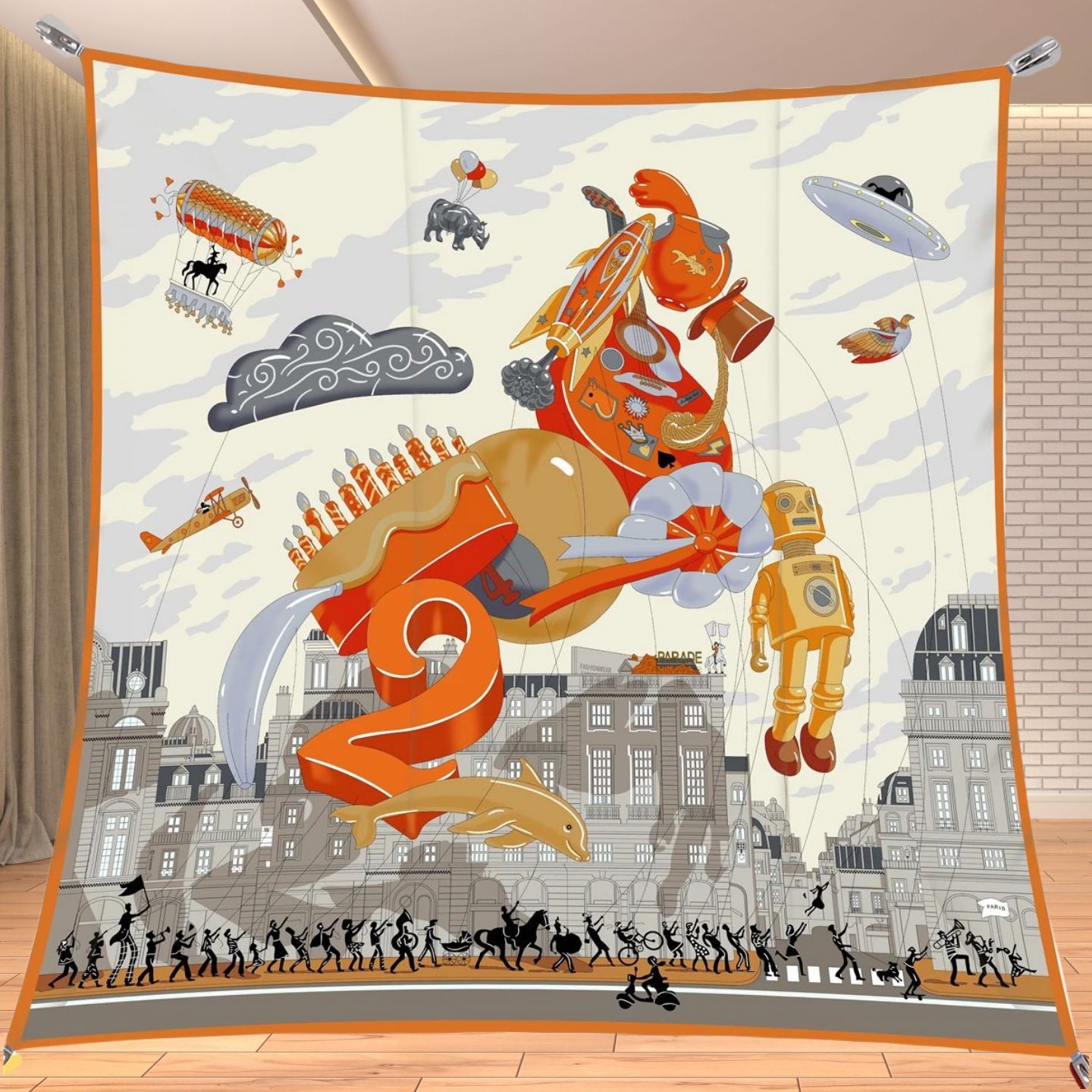 90cm Twill Zijdeachtige Vierka - Travel Accessories Unisex recensie en prijs