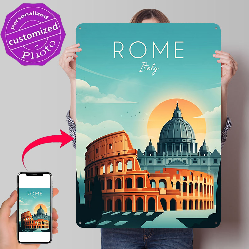 Rome Travel Metal Poster Perfe - Travel Accessories Rome recensie en prijs